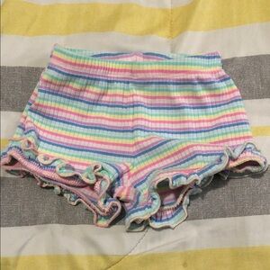 Garanimals Pastel Striped Ruffle Shorts
